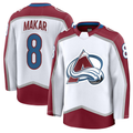 Perkns C.Avalanche #8 Cale Makar White Away Premium Jerseys