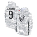 Perkns C.Bears #9 Jim McMahon Player Arctic Camo Salute to Service Pullover Hoodies Limited Stitched Jerseys