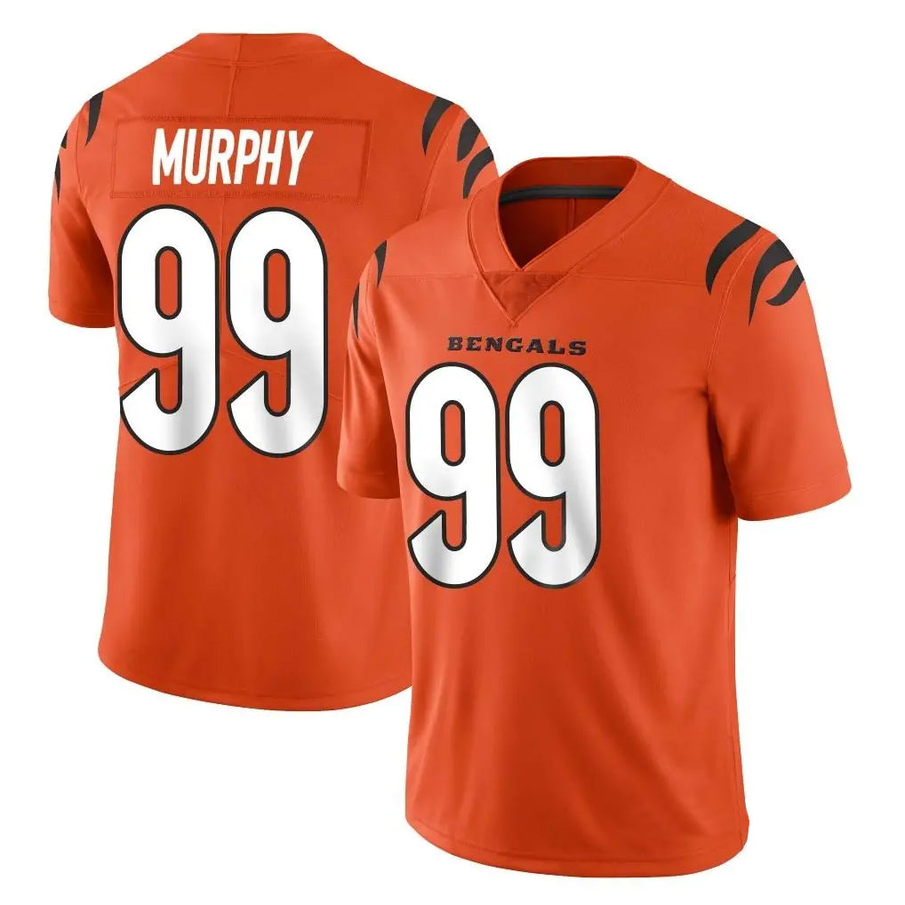 Perkns C.Bengals #99 Myles Murphy Player Orange Vapor Untouchable Limited Home Game Stitched Jerseys