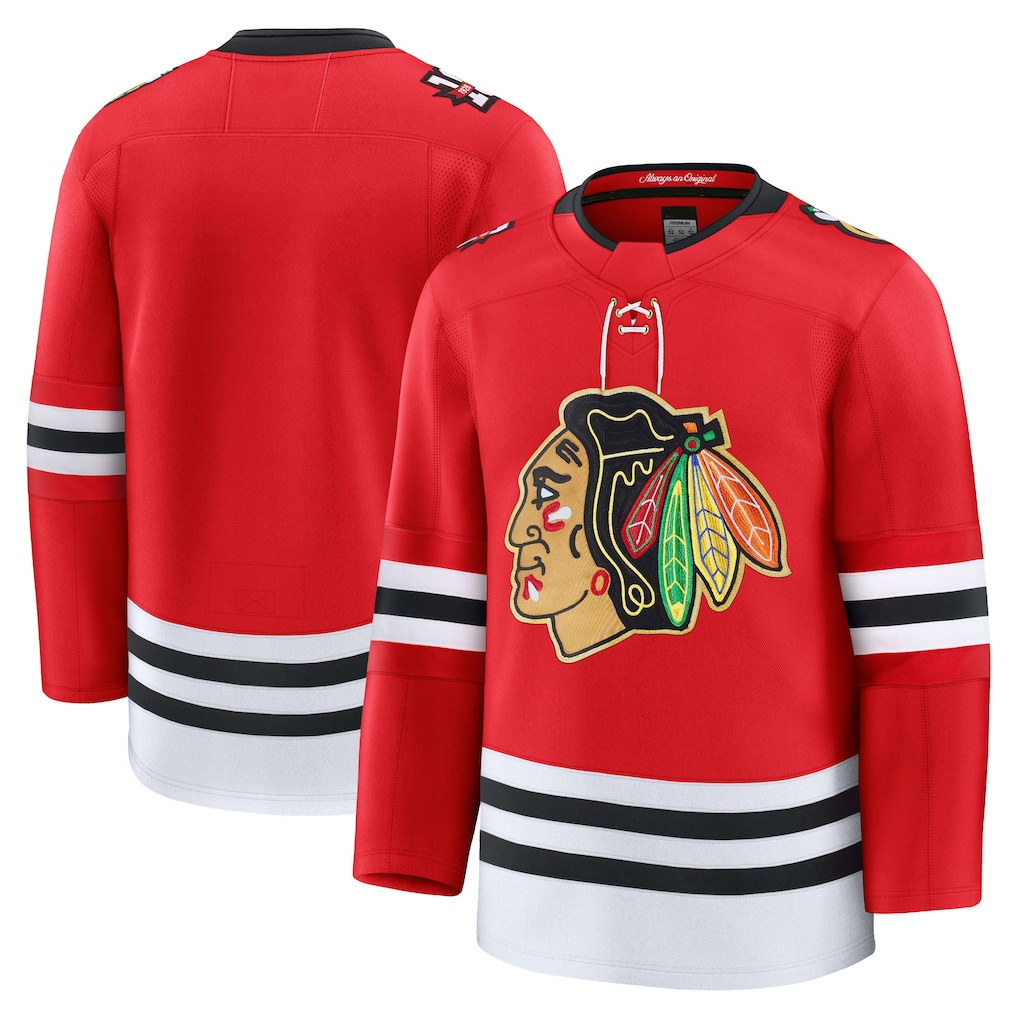 Perkns C.Blackhawks Red Centennial Premium Jerseys