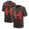 Perkns C.Browns #44 Harold Fannin Jr. Player Brown Alternate Home Game Stitched Jerseys