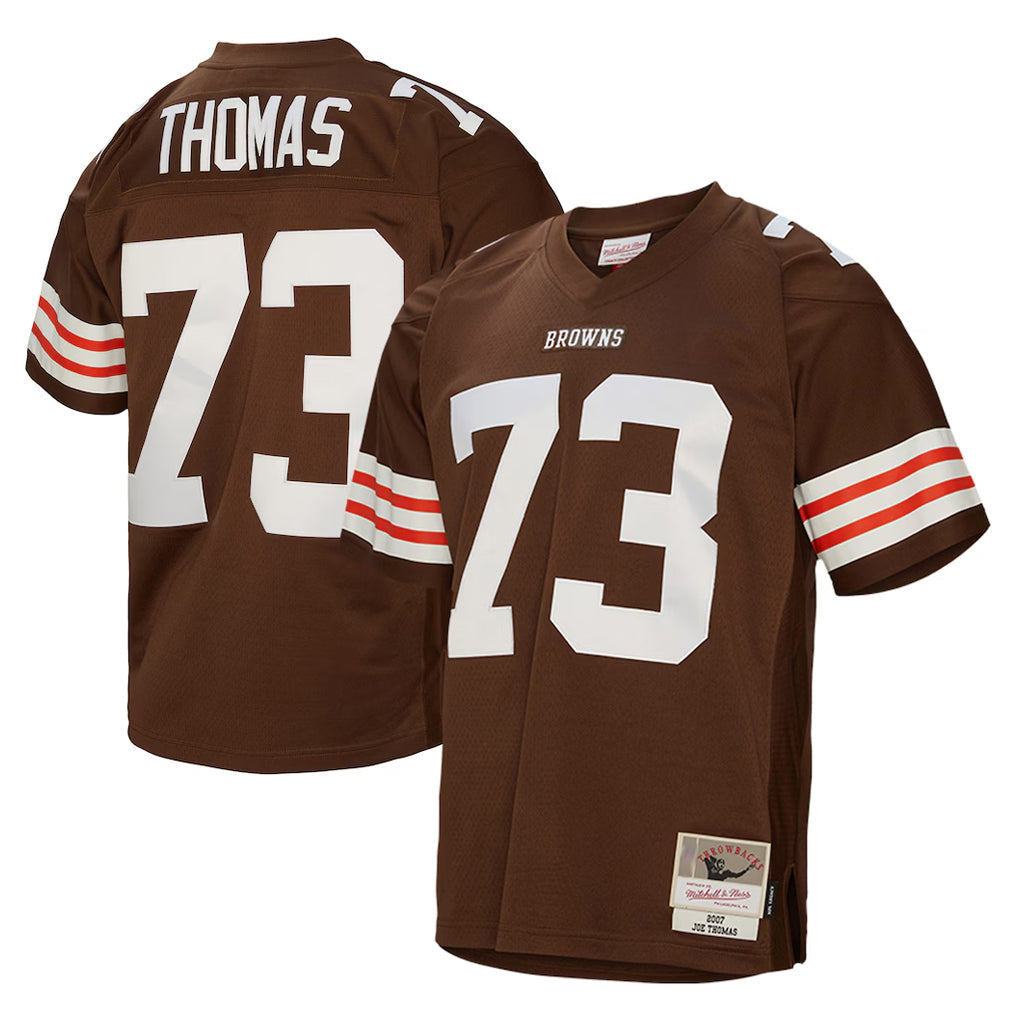 Perkns C.Browns #73 Joe Thomas Player Brown Mitchell & Ness 1963 Throwback Stitched Jerseys