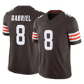 Perkns C.Browns #8 Dillon Gabriel Player Brown Vapor F.U.S.E. Limited Home Game Stitched Jerseys