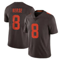 Perkns C.Browns #8 Jared Verse Player Browns Color Rush Limited Home Game Stitched Jerseys