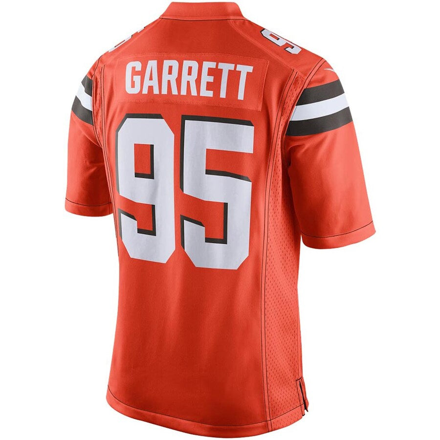 Perkns C.Browns #95 Myles Garrett Player Orange Game  Stitched Jerseys