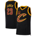 Perkns C.Cavaliers #23 LeBron James Black Forever King Authentic Jerseys
