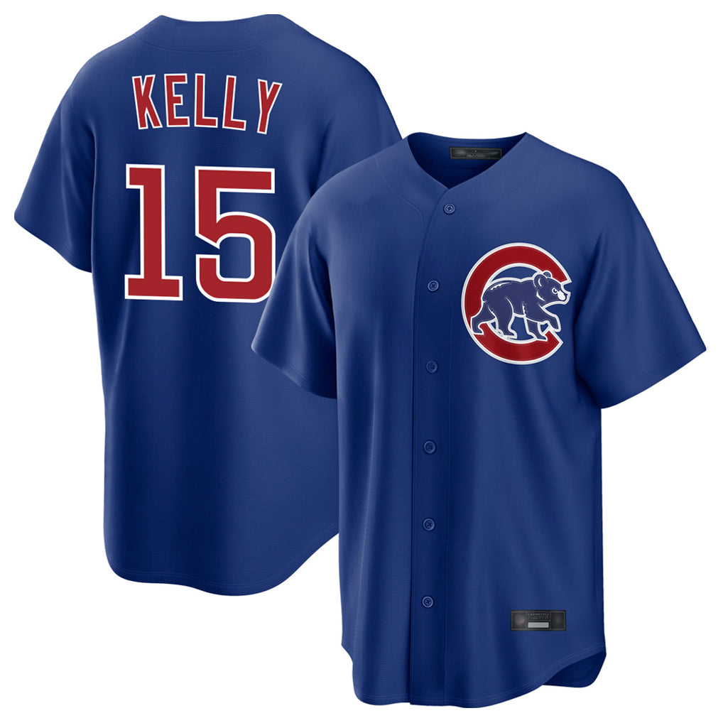 Perkns C.Cubs #15 Carson Kelly Player Royal Home Game Stitched Jerseys
