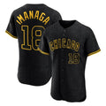 Perkns C.Cubs #18 Shota Imanaga Player Black Snake Skin City Limited Elite Home Game Stitched Jerseys