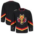 Perkns C.Flames Black Alternate Authentic Pro Jerseys