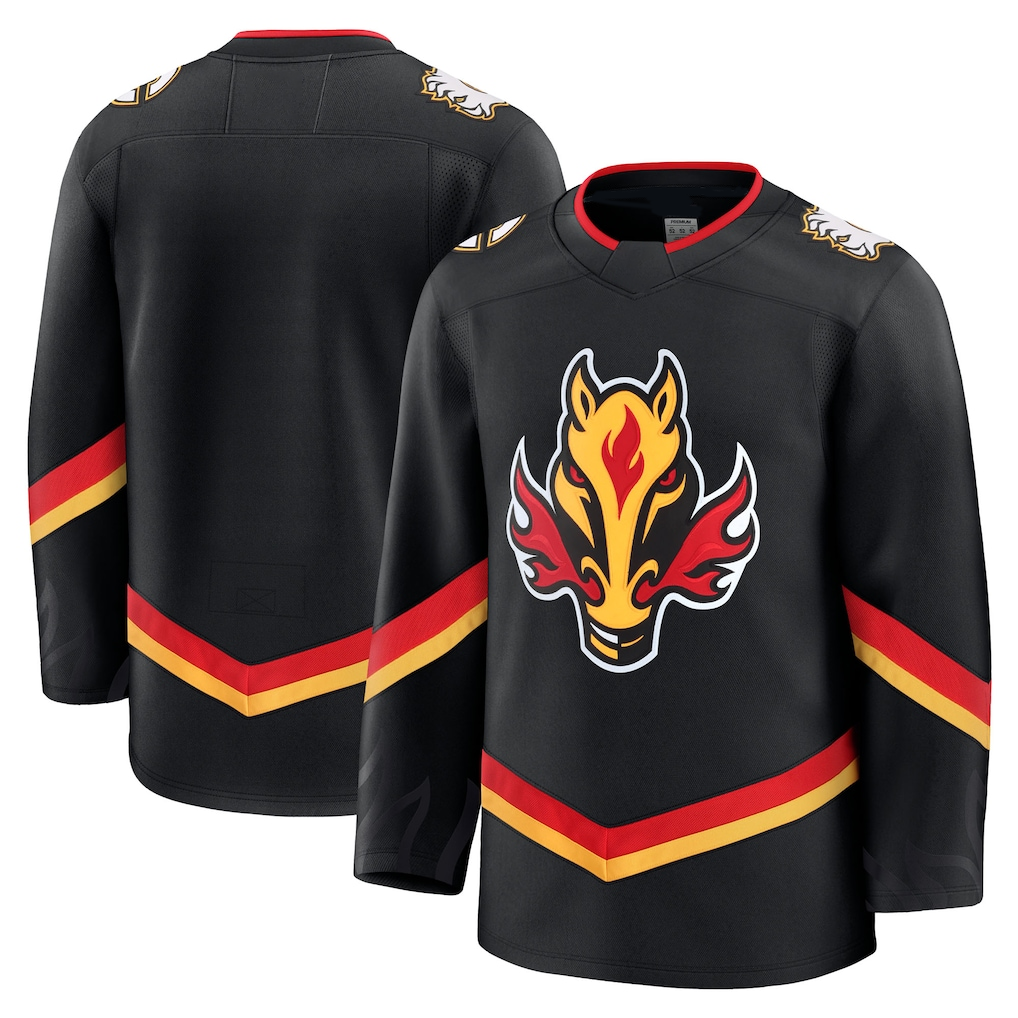 Perkns C.Flames Black Alternate Premium Jerseys