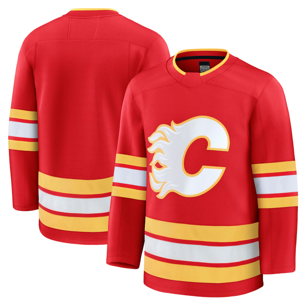 Perkns C.Flames Red Home Premium Jerseys