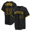 Perkns C.Reds #29 TJ Friedl Player Black Snake Skin City Home Stitched Jerseys