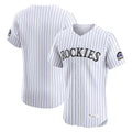Perkns C.Rockies White Limited Home Blank Player Stitched Jerseys