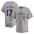 Perkns C.Rockies #17 Todd Helton Player Gray Limited Home Stitched Jerseys