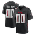 Perkns Custom A.Falcons Black Home Game Any Name & Numbers Stitched Jerseys