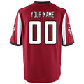 Perkns Custom A.Falcons Red Game Stitched Jerseys