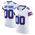 Perkns Custom B.Bills White Vapor F.U.S.E. Elite Stitched Jerseys