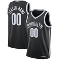 Perkns Custom B.Nets Black 202021 Swingman Jerseys - Icon Edition