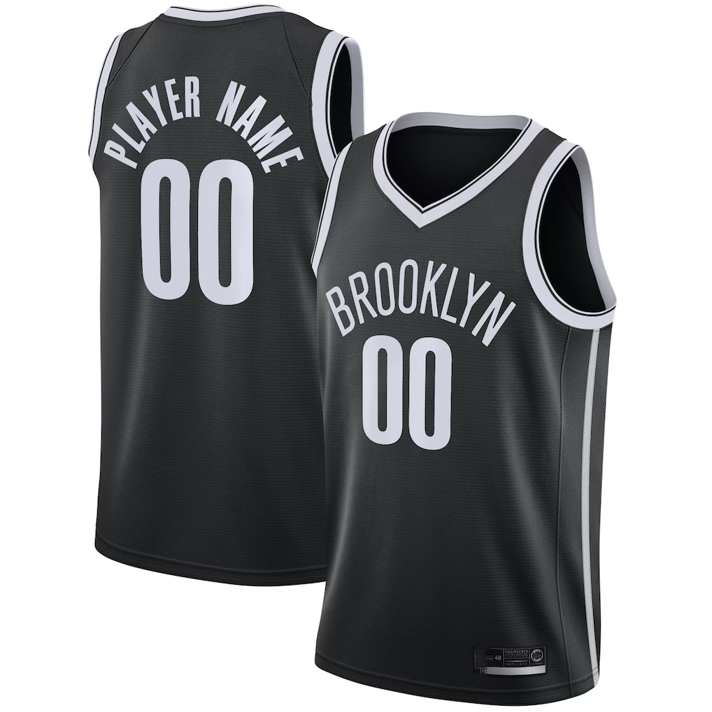 Perkns Custom B.Nets Black Swingman Custom Jerseys - Icon Edition
