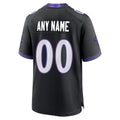 Perkns Custom B.Ravens Black Home Game Any Name & Numbers Stitched Jerseys