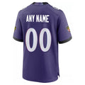 Perkns Custom B.Ravens Purple Home Game Any Name & Numbers Stitched Jerseys