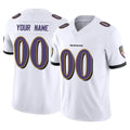 Perkns Custom B.Ravens White Vapor F.U.S.E. Limited Any Name & Numbers Stitched Jerseys