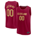 Perkns Custom C.Cavaliers Wine Fast Break Jerseys - Icon Edition