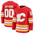 Perkns Custom C.Flames Red Home Premium Jerseys
