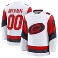 Perkns Custom C.Hurricanes White Away Premium Stitched Jerseys