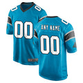 Perkns Custom C.Panthers Blue Game Any Name & Numbers Stitched Jerseys
