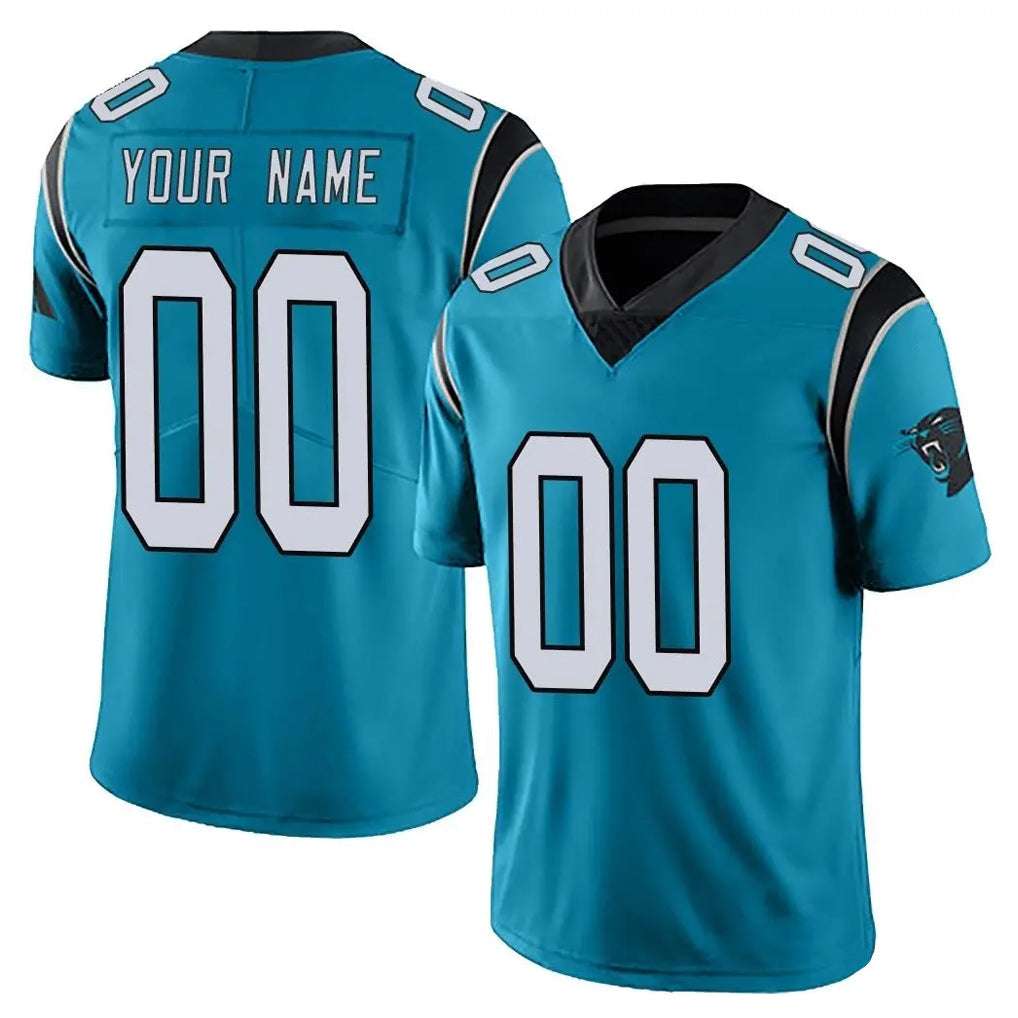 Perkns Custom C.Panthers Blue Vapor Untouchable Limited Game Any Name & Numbers Stitched Jerseys