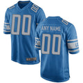 Perkns Custom D.Lions Blue Replica Game Stitched Jerseys