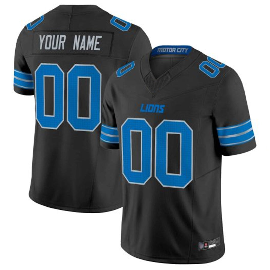 Perkns Custom D.Lions Blue Vapor F.U.S.E. Limited Elite Stitched Jerseys