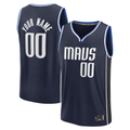 Perkns Custom D.Mavericks Navy Fast Break Jerseys - Statement Edition