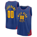 Perkns Custom D.Nuggets  Blue Fast Break Jerseys - Statement Edition