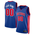 Perkns Custom D.Pistons Blue Swingman Jerseys - Icon Edition