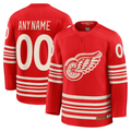Perkns Custom D.Red wings Red Centennial Premium Jerseys