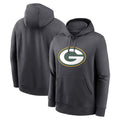 Perkns Custom GB.Packers Anthracite Pullover Hoodie Game Stitched Jerseys