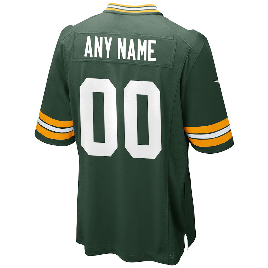 Perkns Custom GB.Packers Green Home Game Stitched Jerseys