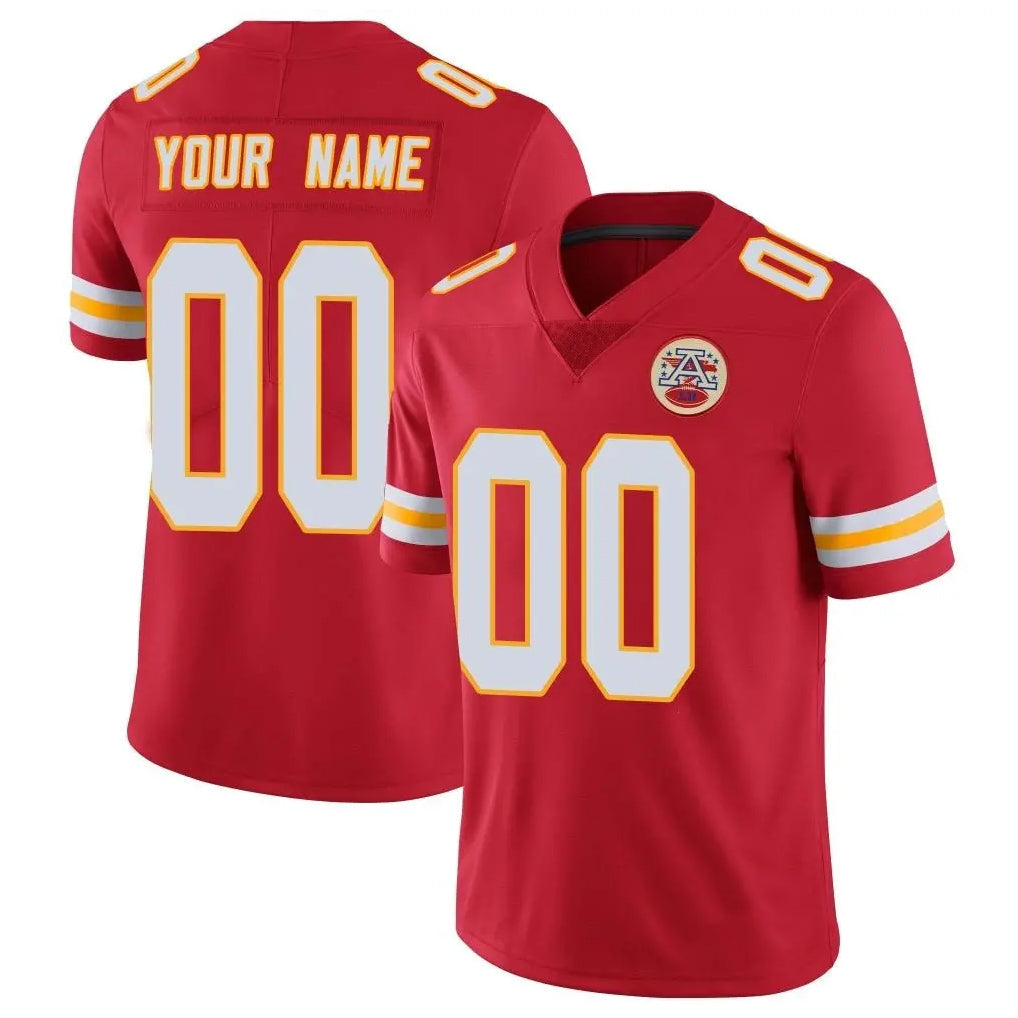 Perkns Custom KC.Chiefs Red Limited Vapor Untouchable Home Game Any Name & Numbers Stitched Jerseys