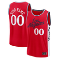 Perkns Custom LA.Clippers Red Fast Break Stitched Jerseys- Statement Edition