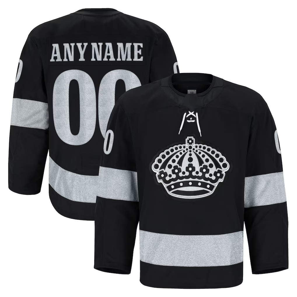 Perkns Custom LA.Kings Black Alternate Authentic Pro Jerseys