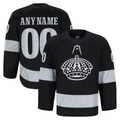 Perkns Custom LA.Kings Black Alternate Authentic Pro Jerseys