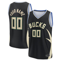 Perkns Custom M.Bucks Black Fast Break Jerseys - Statement Edition