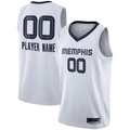 Perkns Custom M.Grizzlies White 2020-2021 Swingman Stitched Jerseys - Association Edition