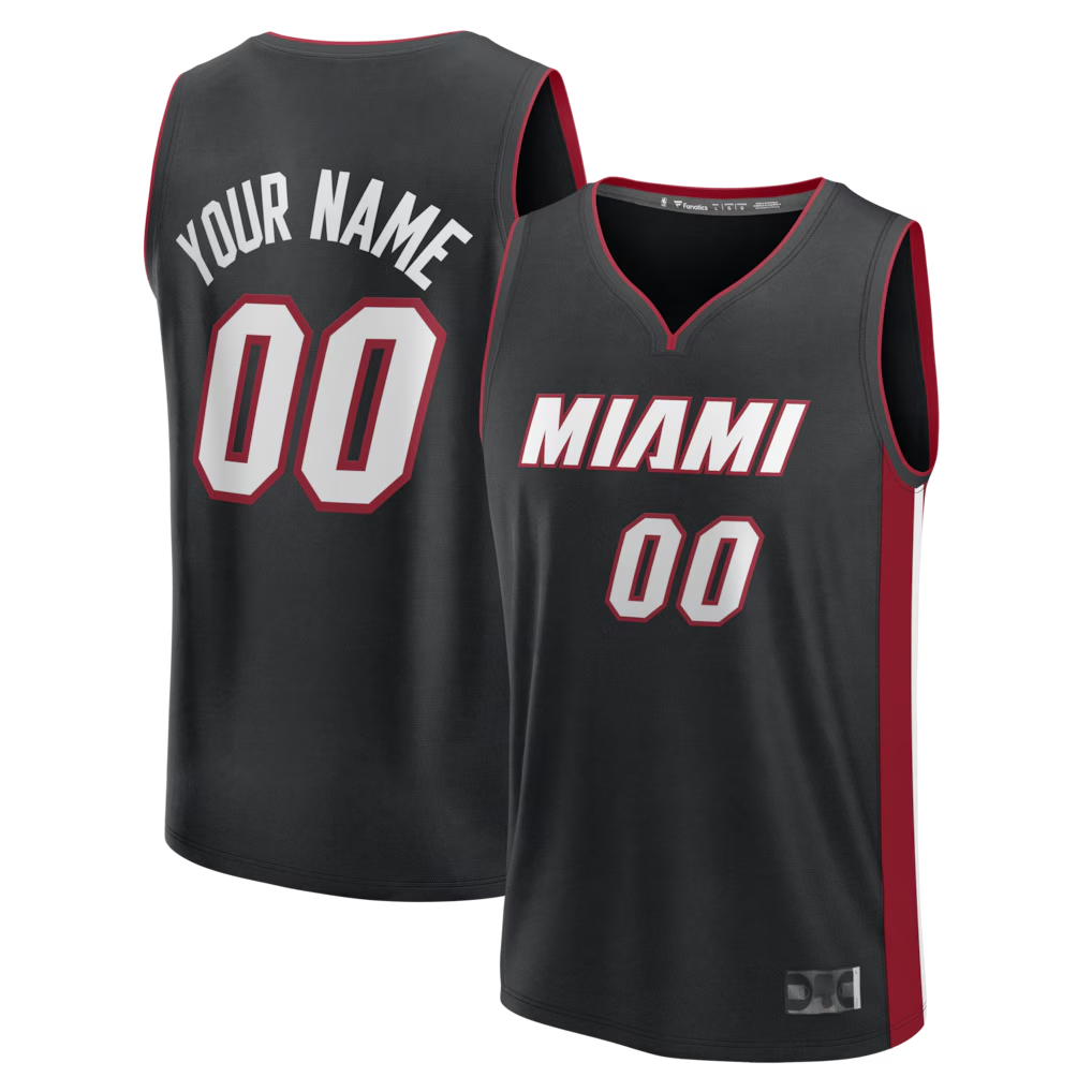 Perkns Custom M.Heat Black Fast Break Jerseys - Icon Edition