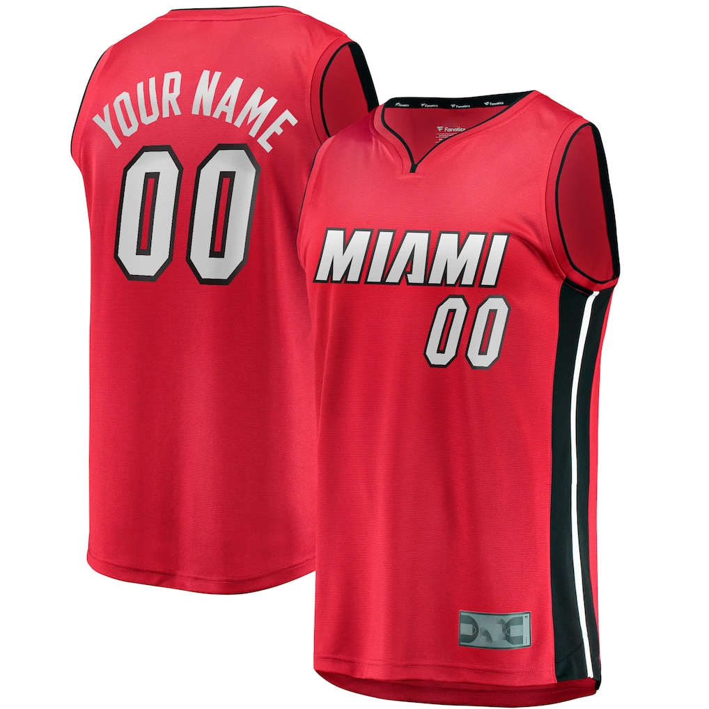Perkns Custom M.Heat Red Fast Break Jerseys - Statement Edition