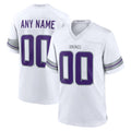 Perkns Custom MN.Vikings White Alternate Game Stitched Jerseys
