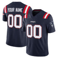 Perkns Custom NE.Patriots Navy Limited Vapor F.U.S.E. Home Game Any Name & Numbers Stitched Jerseys