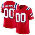 Perkns Custom NE.Patriots Red Limited Vapor F.U.S.E. Home Game Any Name & Numbers Stitched Jerseys